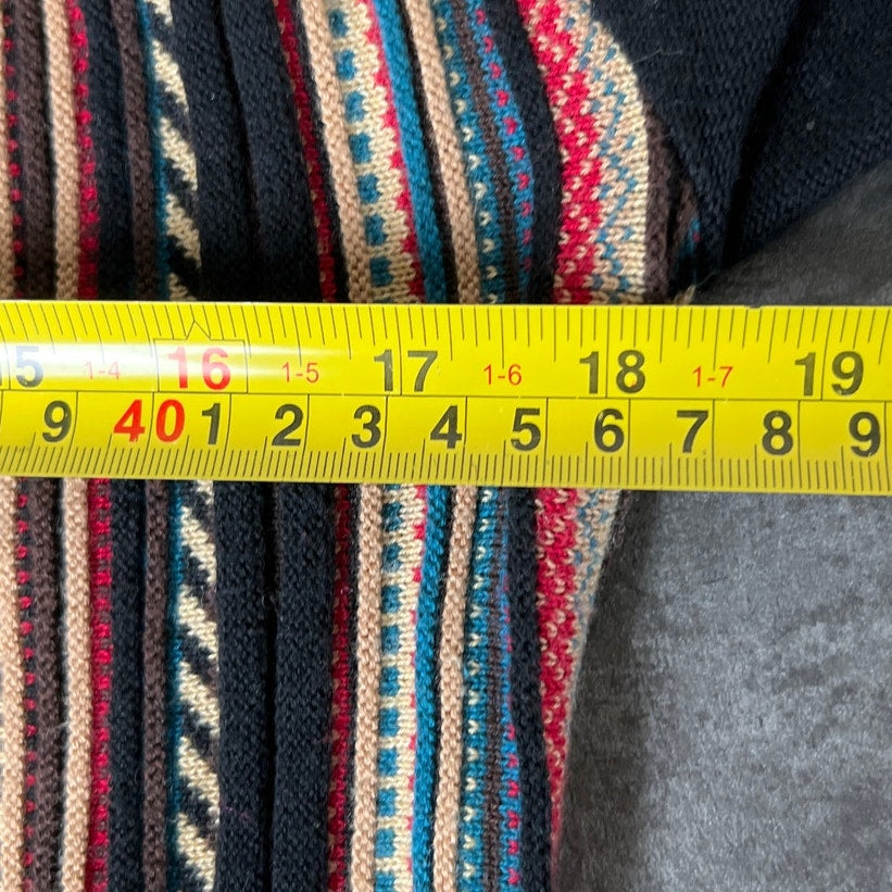 Orvis XS Southwest Aztec Cardigan Striped Multicolor Long