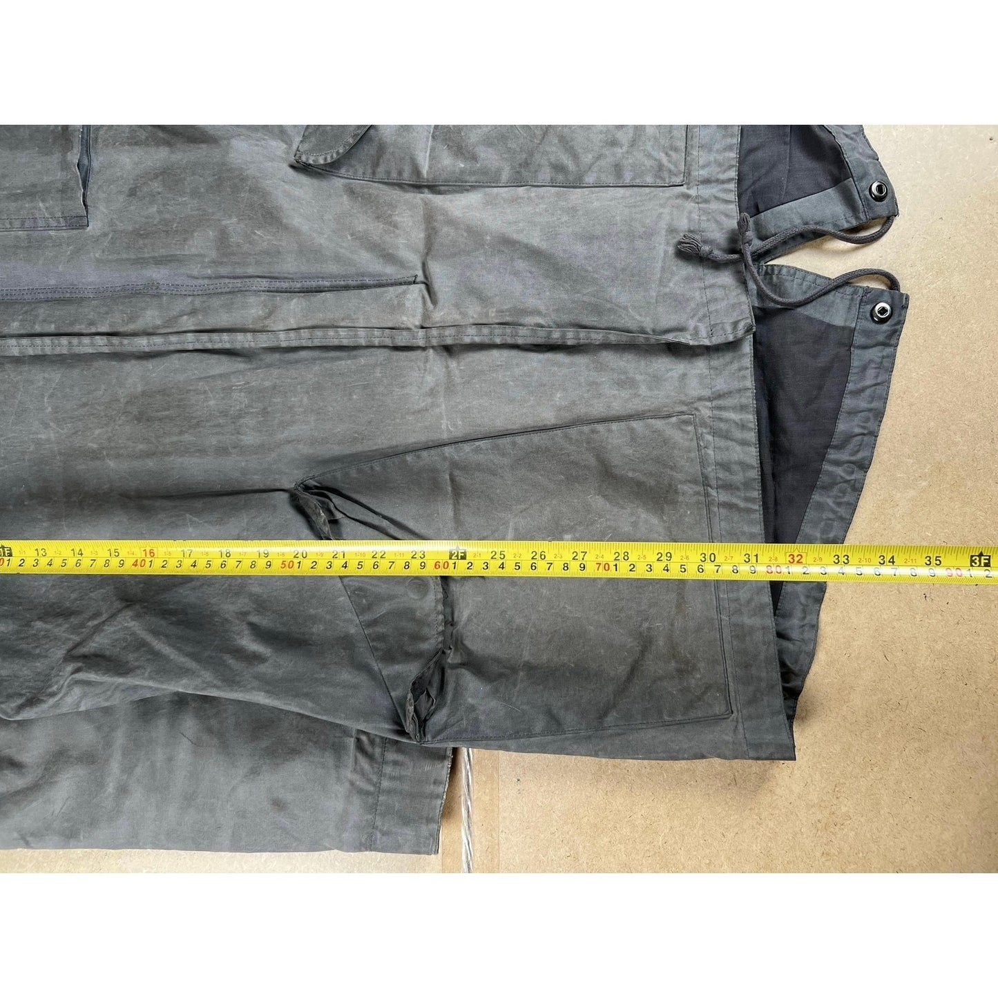 Steven Alan Hooded Parka Jacket Medium Gray Canvas Cotton Zip External Pockets