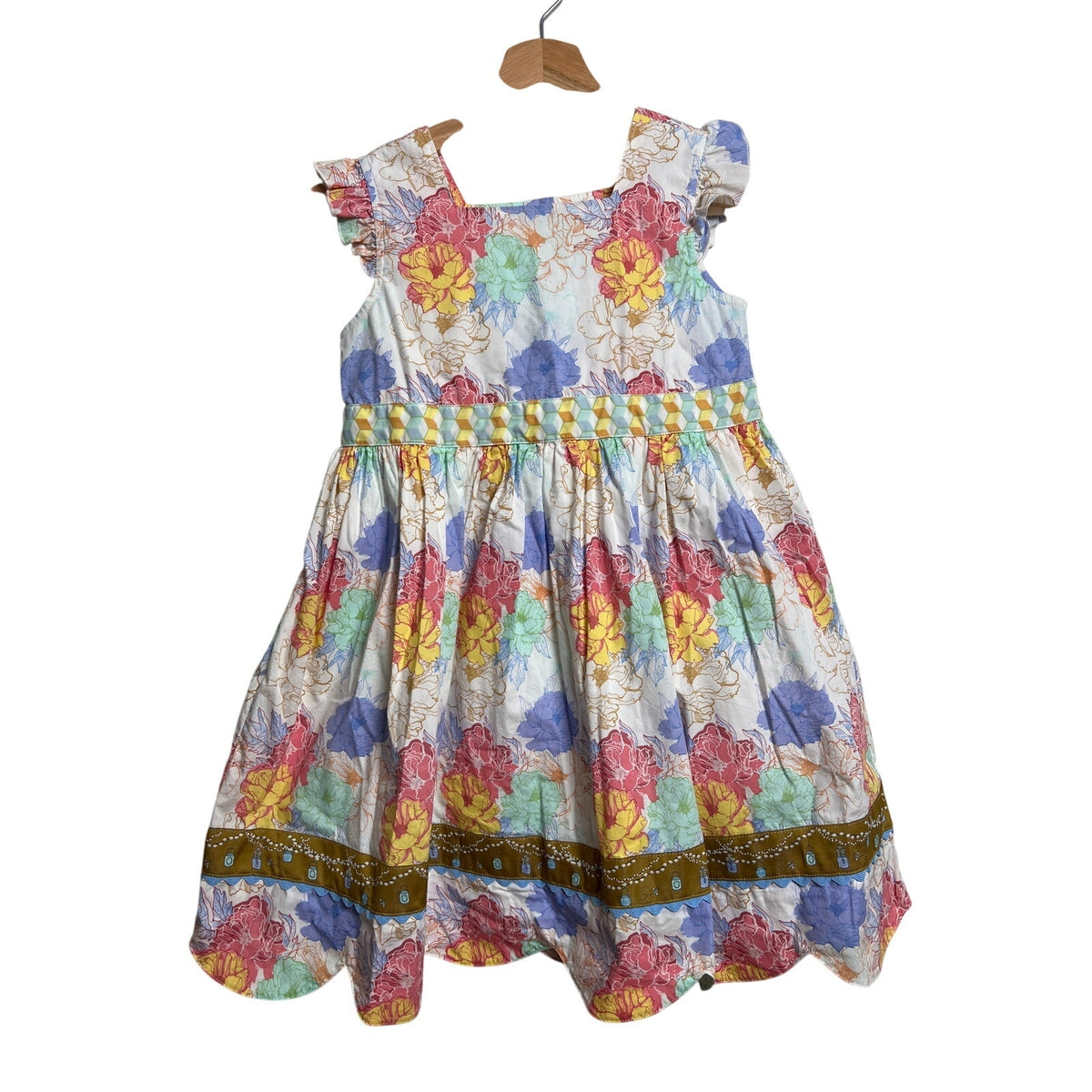 Matilda Jane Hello Lovely Field of Fireflies Dress Girl Size 8