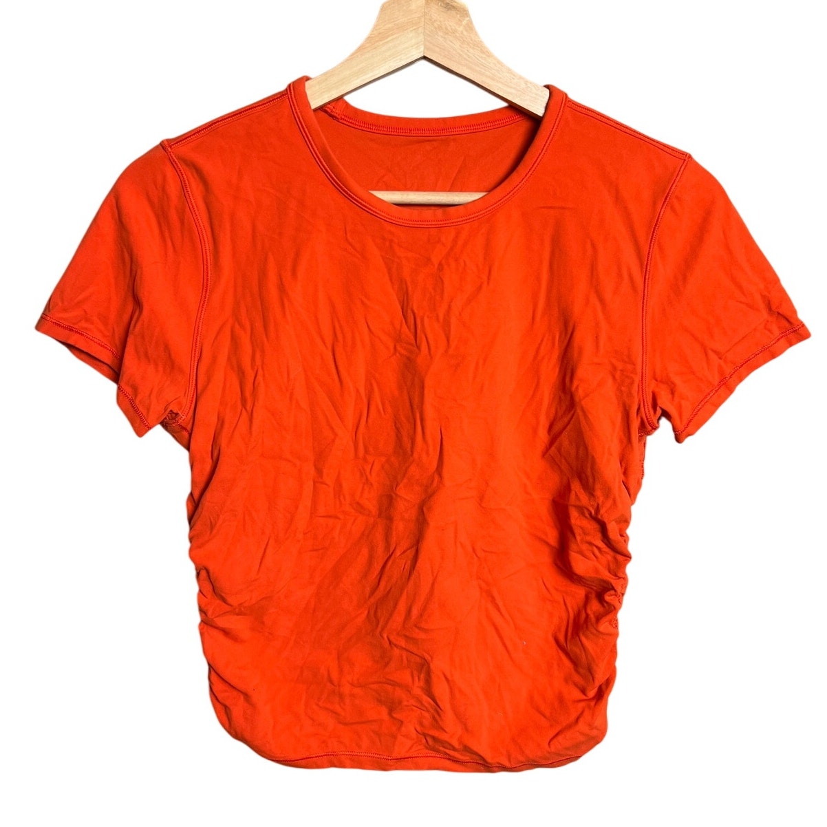 Lululemon Orange Women Top Synched Side *Dimensions In Picture*