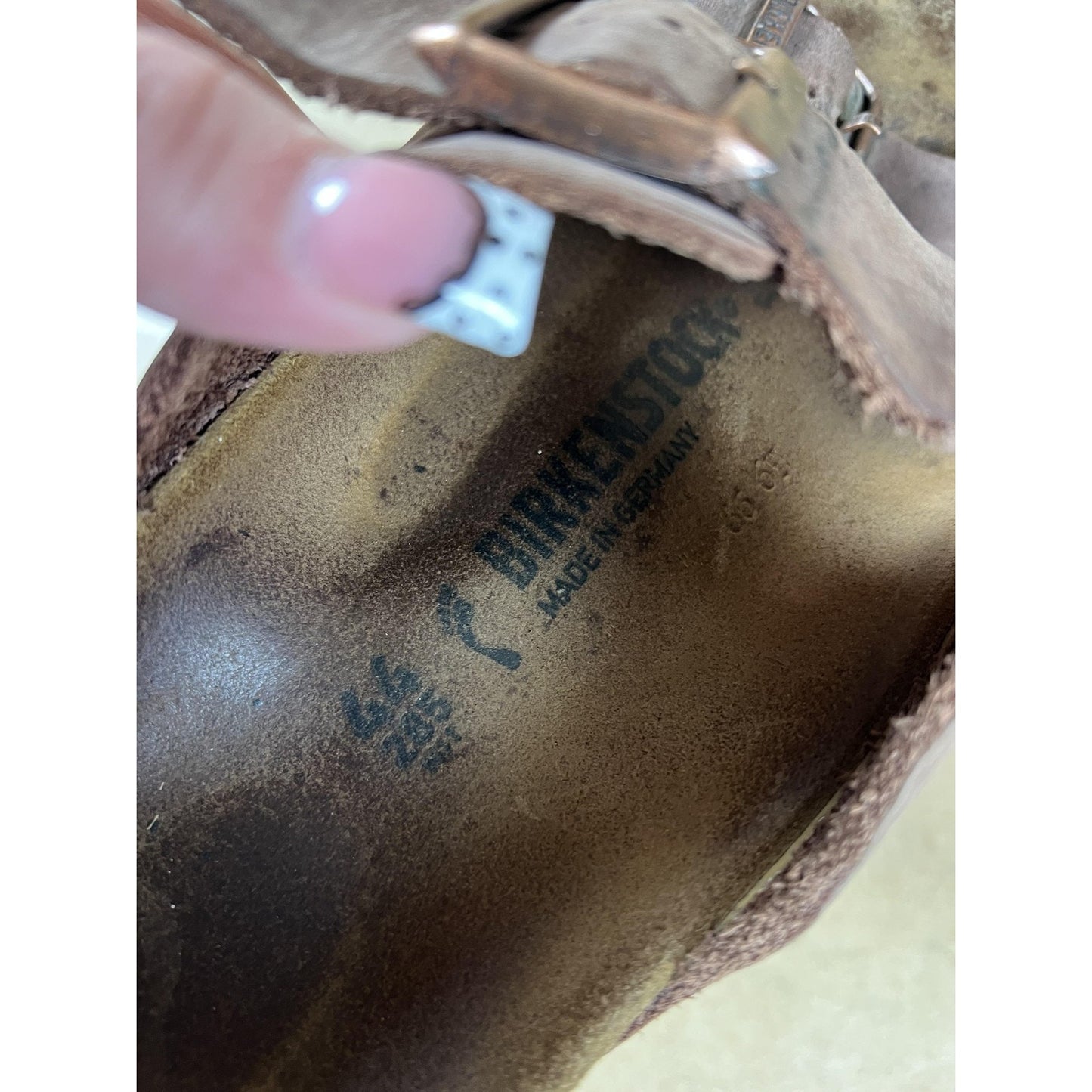 Birkenstock Shoes Mens Size 13 Brown Arizona Slide Nubuck Suede Germany