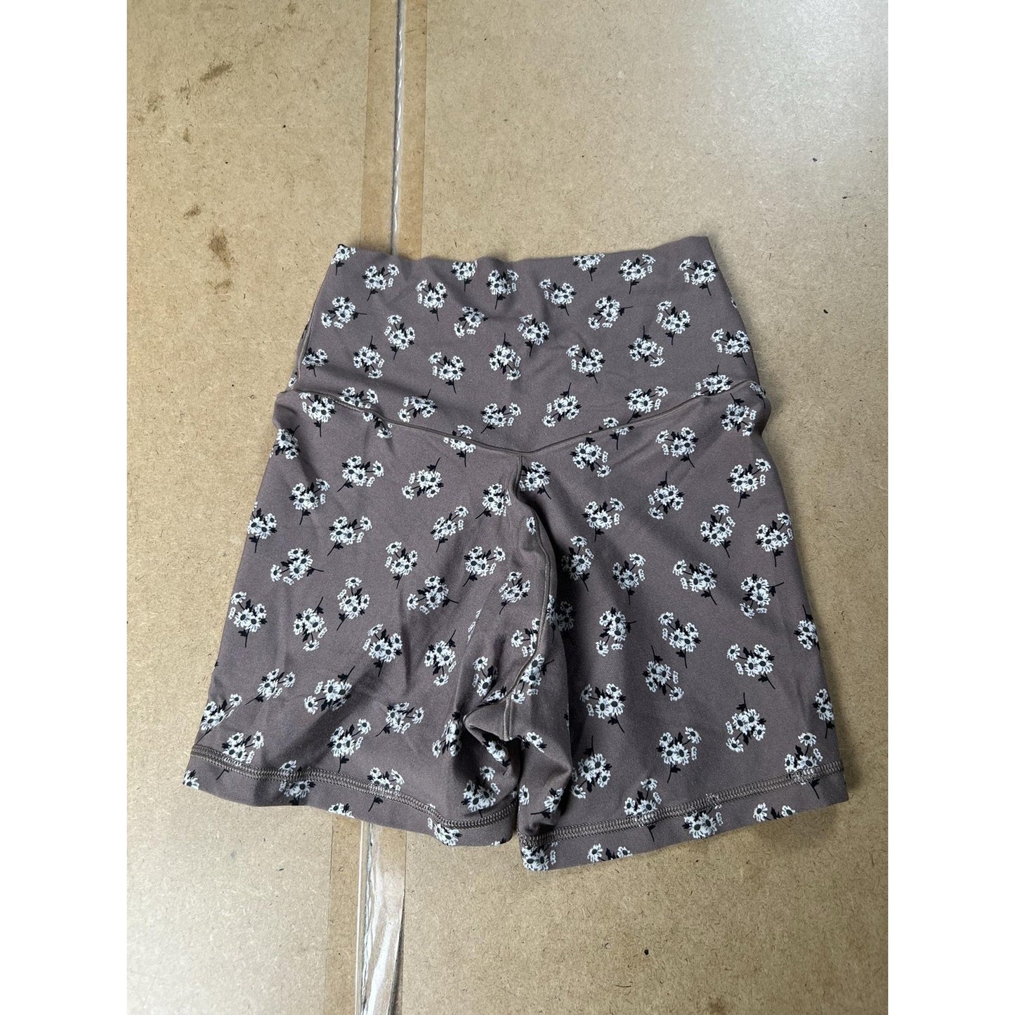 Offline by Aerie Womens 22 In Brown Floral Jersey Nylon Spandex Elastic Waist