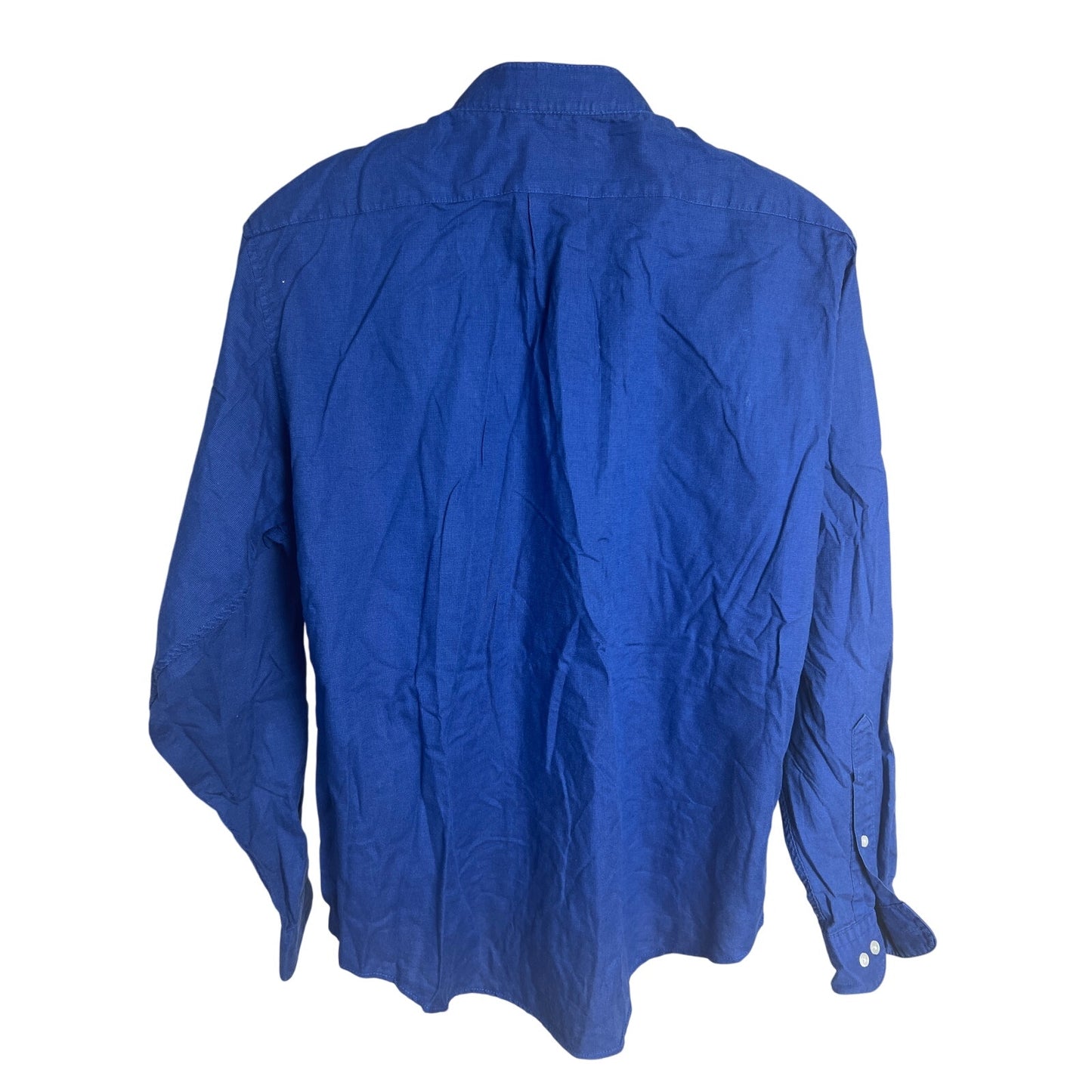 KMJ Large Cameron Game Day Blue Button Down
