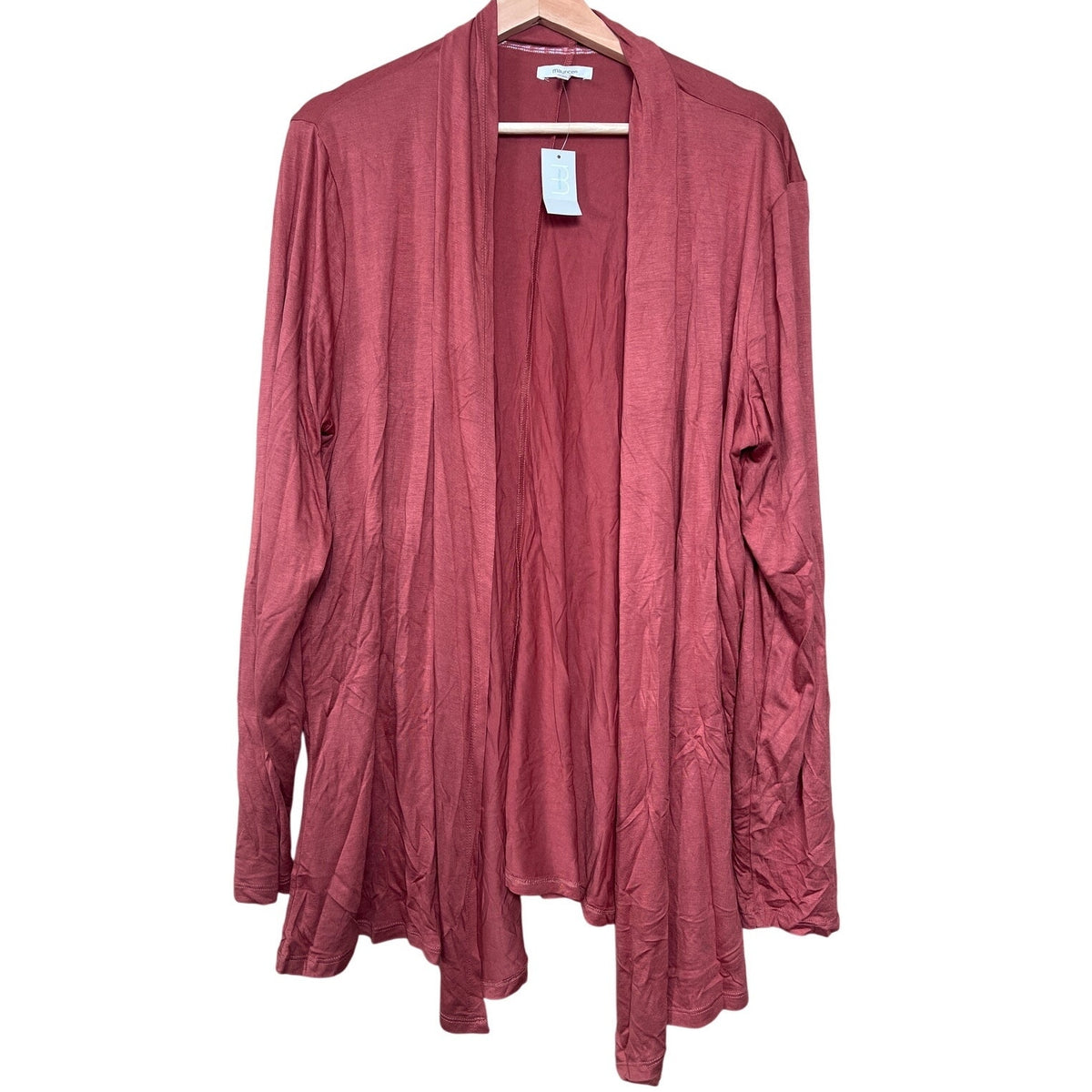 NWT Maurices Maroon Cardigan Women's Size 2XL