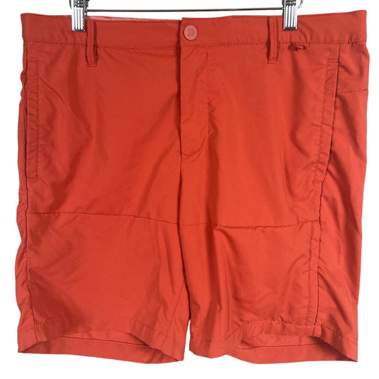All In Motion Polyester Orange Shorts 36 Protection Soft Elastic Travel