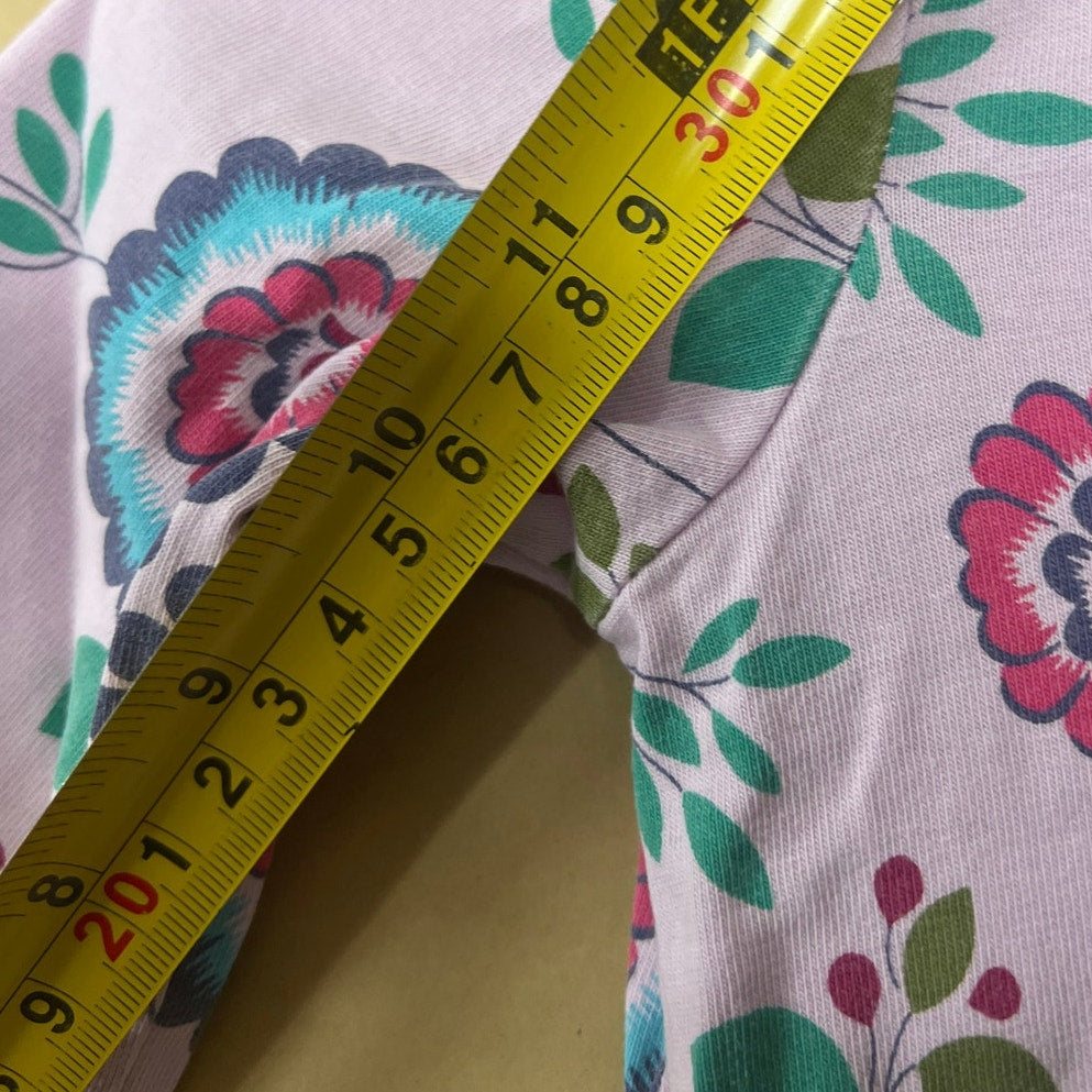 Tea Size 5 Girl Top Long Sleeve 100% Cotton Floral Pattern