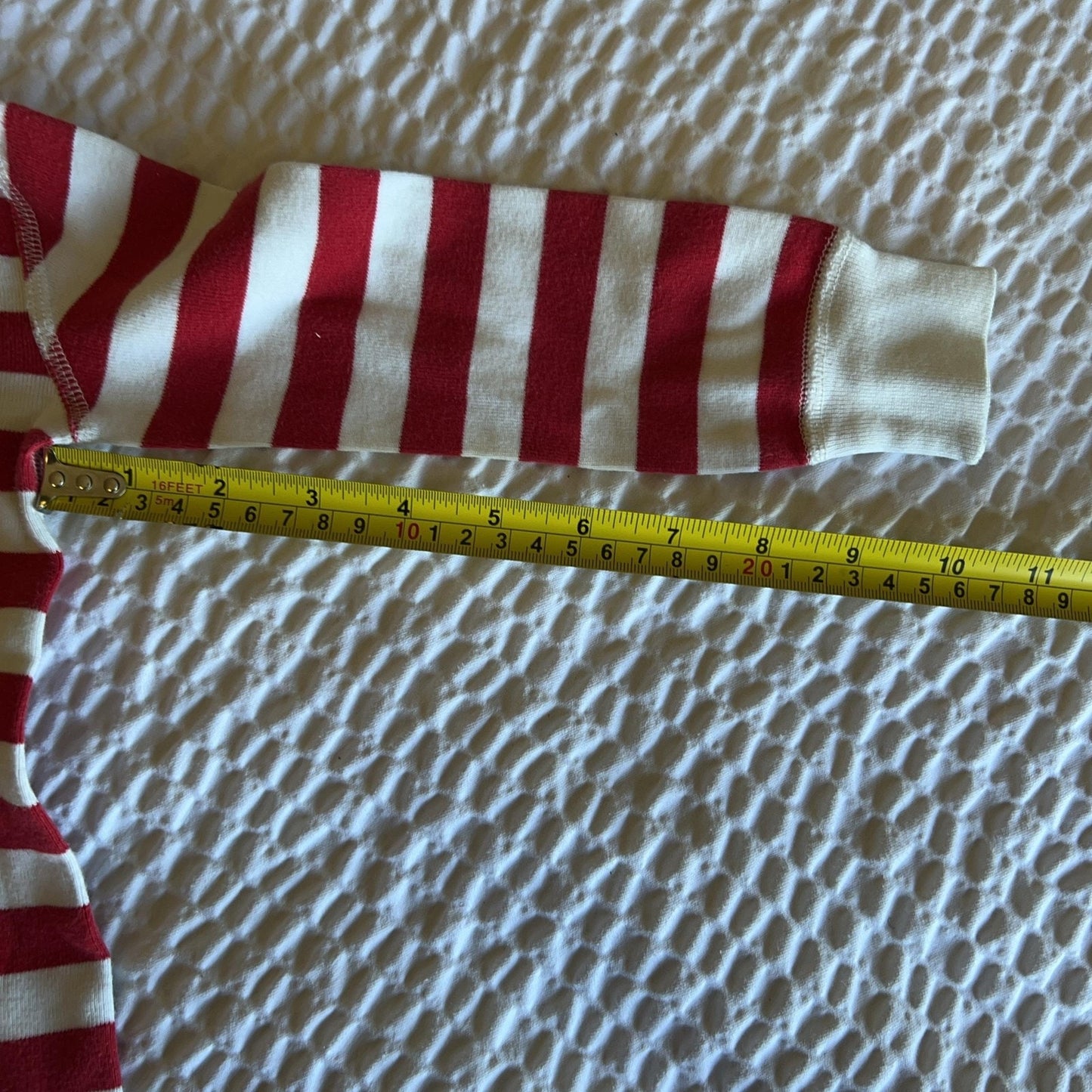 Hanna Andersson Jacket Unisex 3T Red Striped Full Zip 100% Organic Cotton