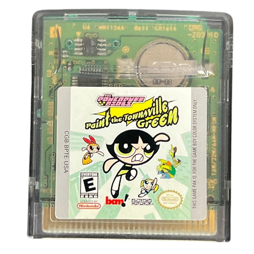 Powerpuff Girls: Paint the Townsville Green Nintendo Gameboy Color *Untested*