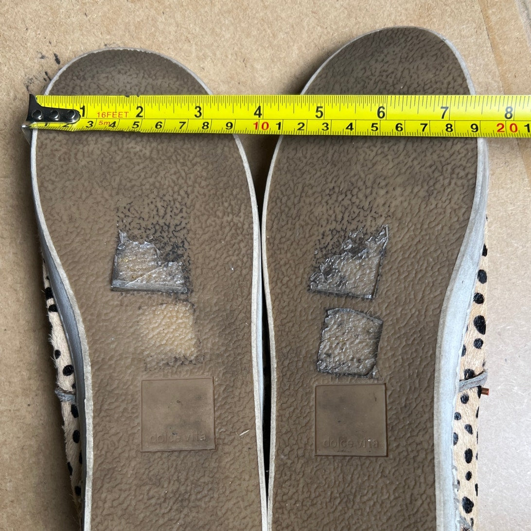 Women’s Dolce Vita Leopard Calf Hair Sneakers Women Size 10