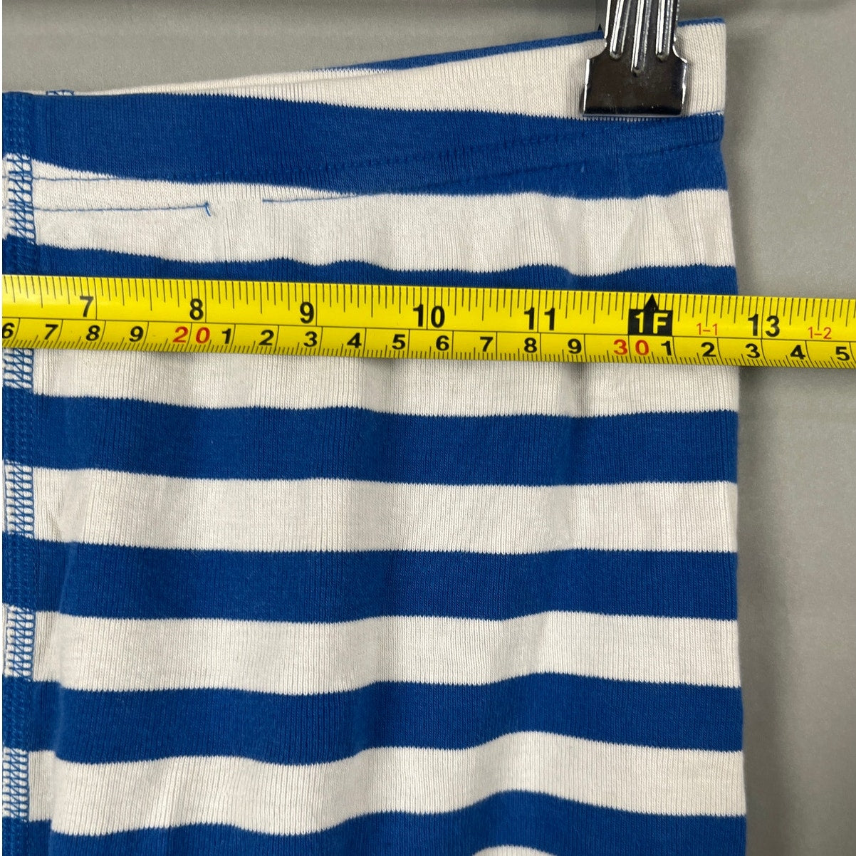 Hanna Andersson Stripped Blue Shorts Size 14 Toddler Organic Cotton