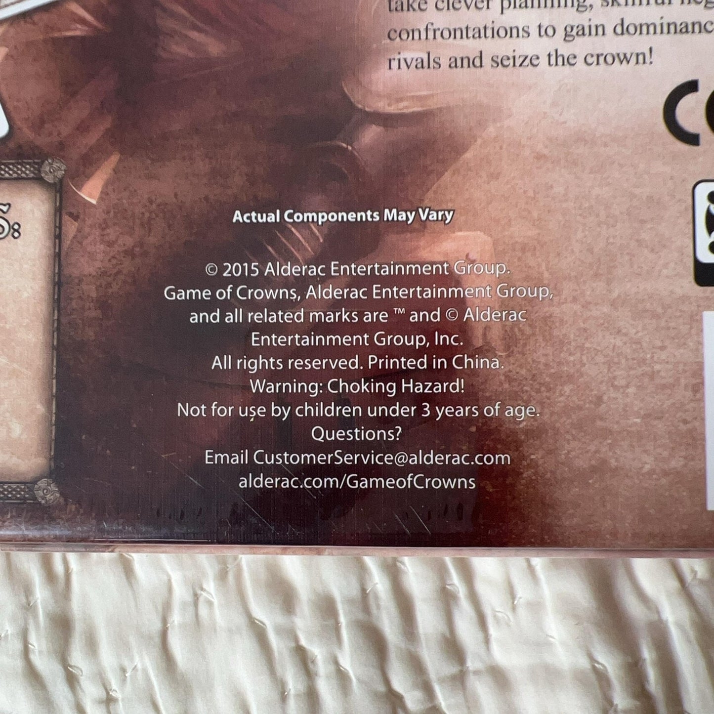 Alderac Entertainment Group Game Of Crowns Strategy Board Game 2015 New Sealed