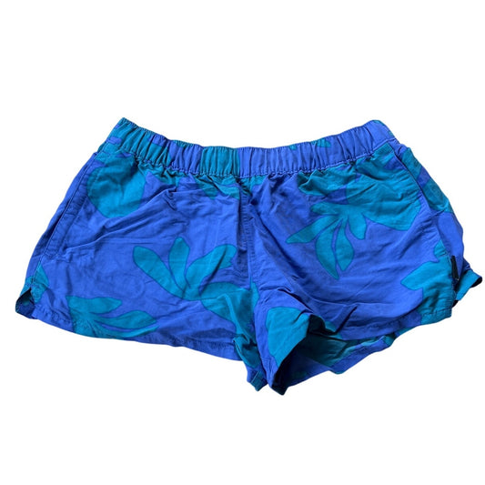 Patagonia Baggies Shorts Womens Size S Blue/Green Lightweight Nylon