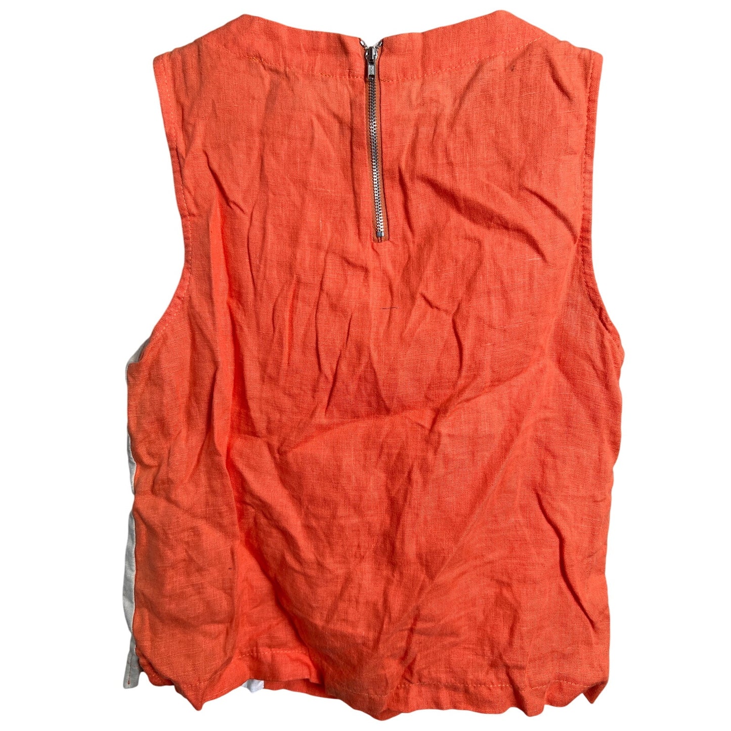 Le Phrase De La Baleine Size 10 Women Top Orange Linen