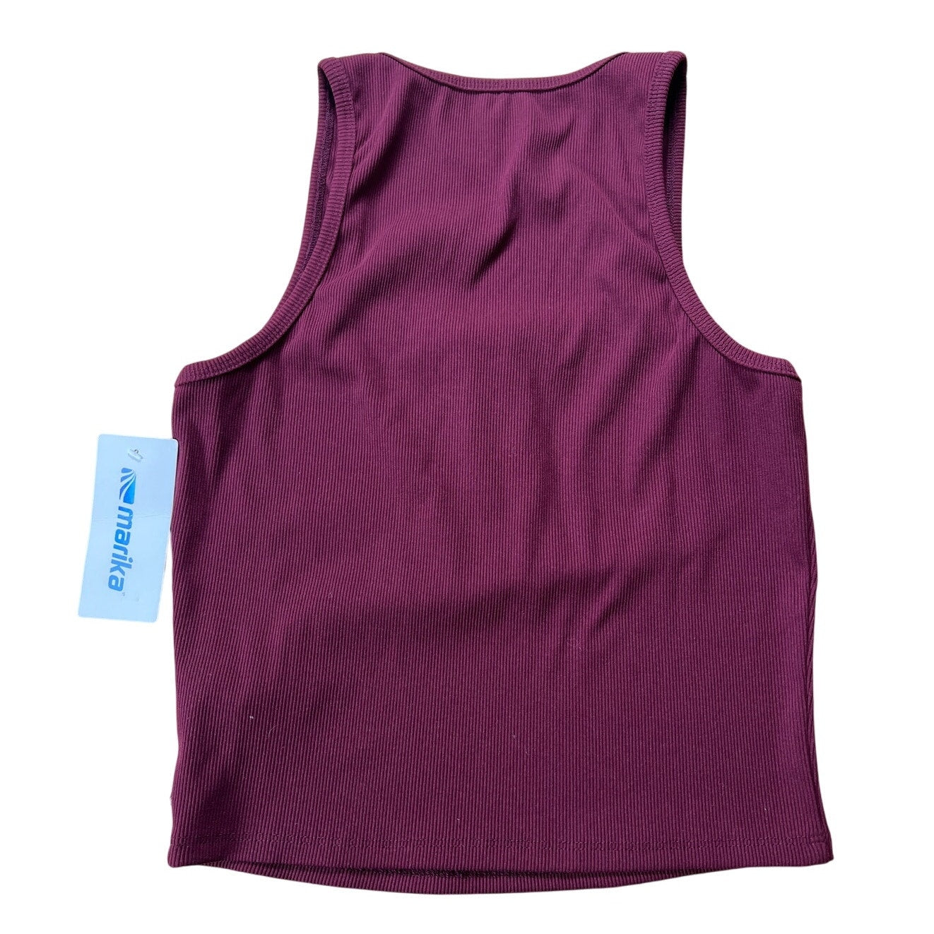 NWT Marika Burgundy Activewear Women Tank Top Size L