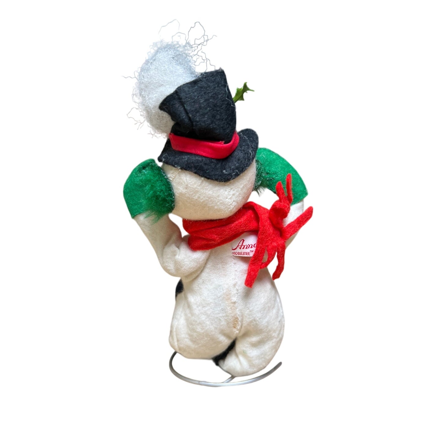 Vintage Annalee Doll 1982 Snowman with Pipe and Scarf