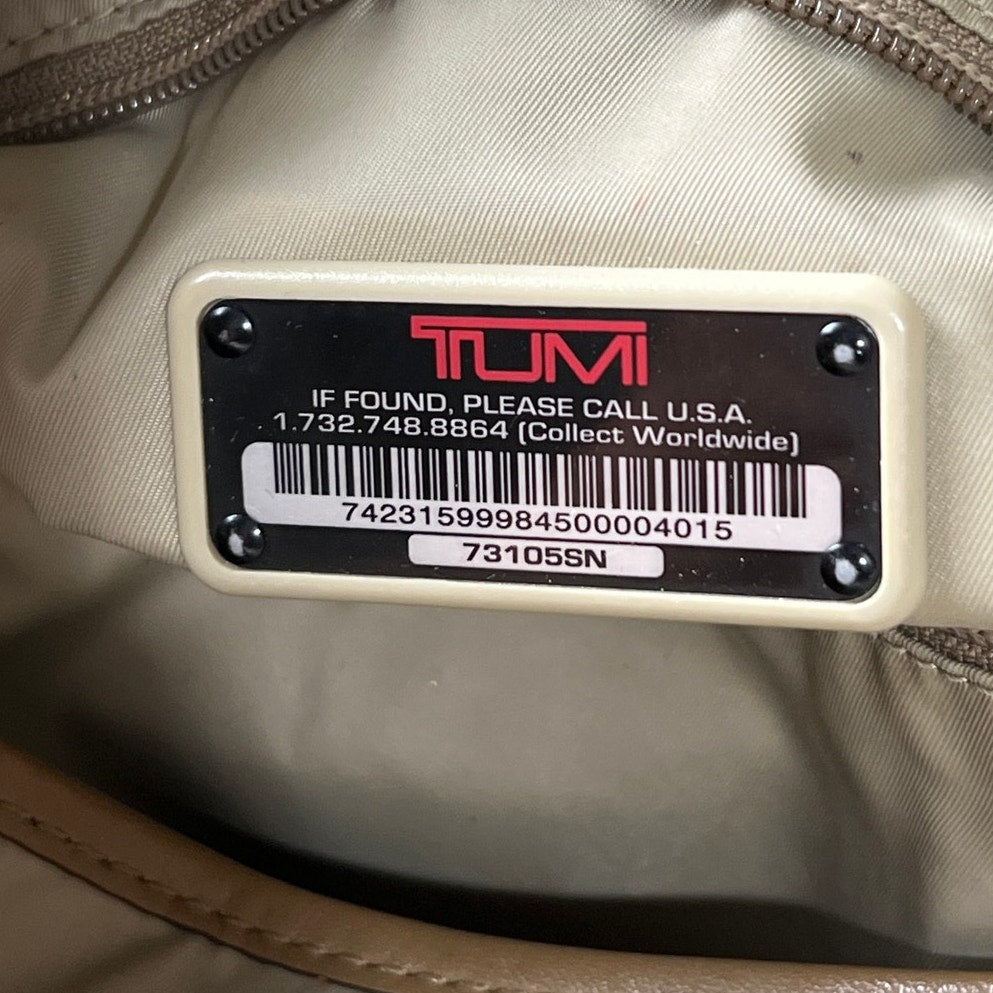 Tumi Tan 73105SN Turin Shopper Tote Leather Purse