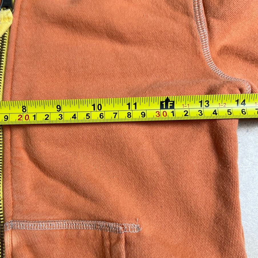 Mini Boden Orange 5-6Y Boy Zip-Up Sweater