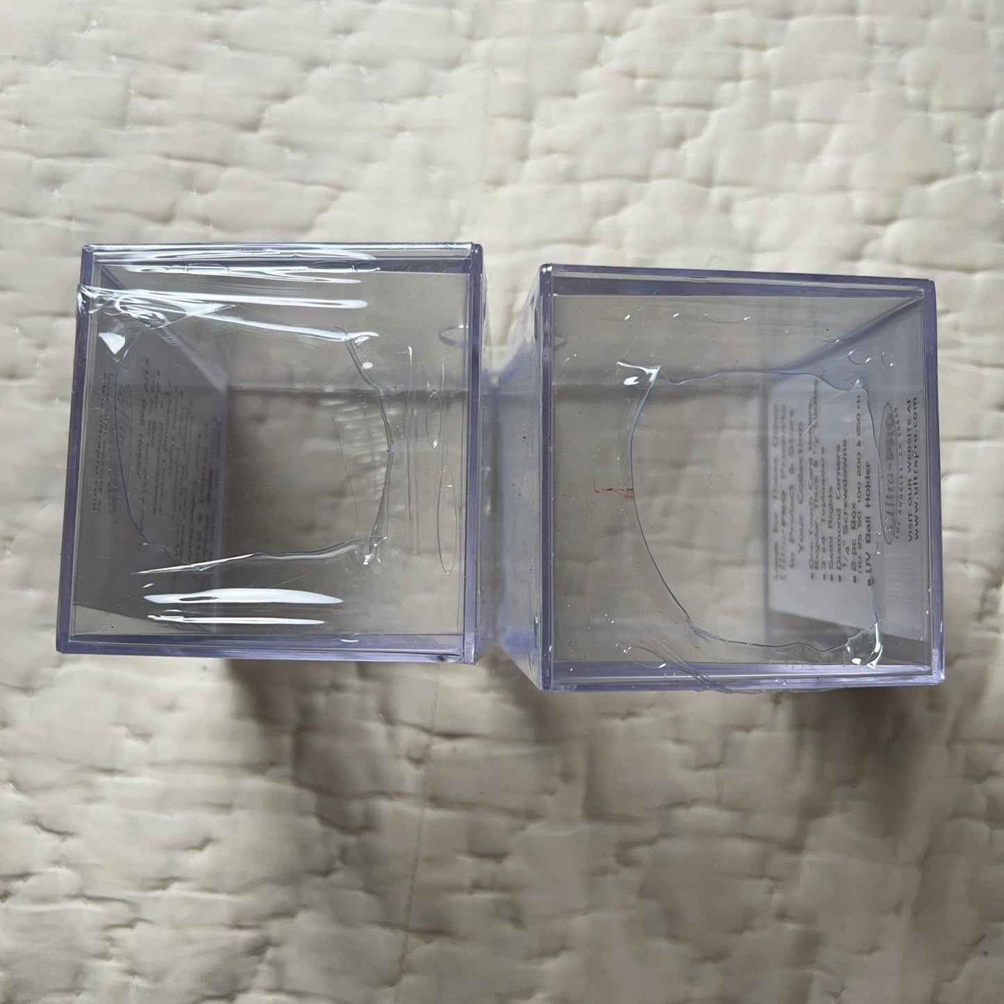 Ultra PRO 150 Count 2-Piece Storage Box Ultra Clear Card Holders Stackable