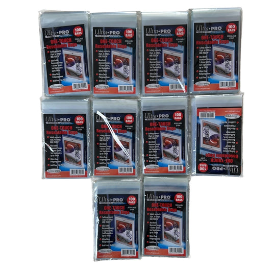 Ultra PRO One-Touch Resealable Bags 100 Bags Standard Clear Plastic Lot