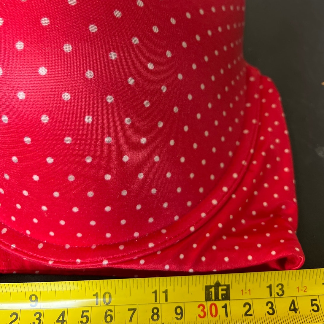 Victoria Secret Polka Dot Bra Perfect Shape Underwire 36DD