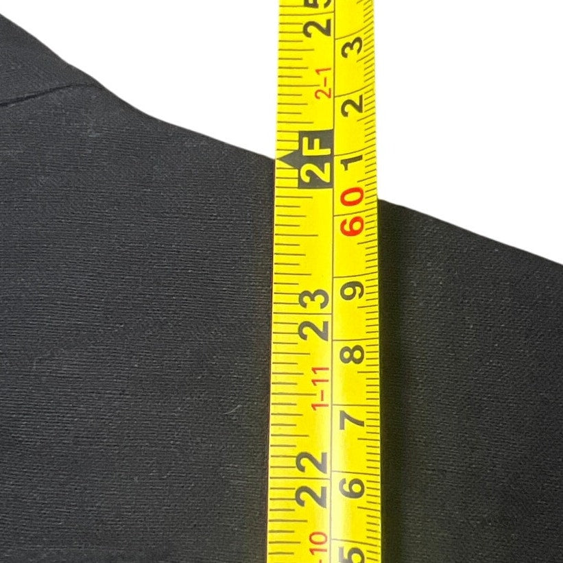 Eileen fisher Size Large Linen Black Button Down Mandarin Top Women’s Size L