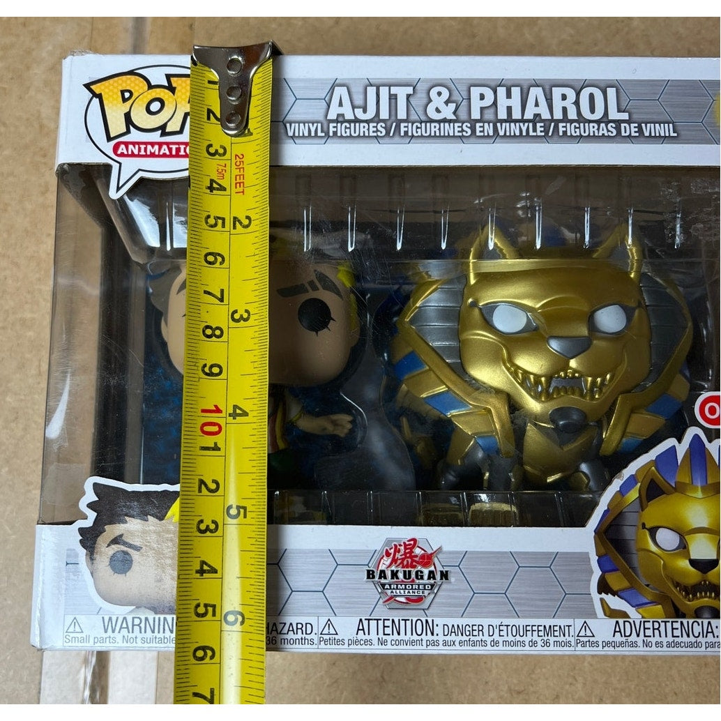 Funko Pop! Animation Ajit & Pharol 2 Pack Exclusive Bakugan Armored Alliance New