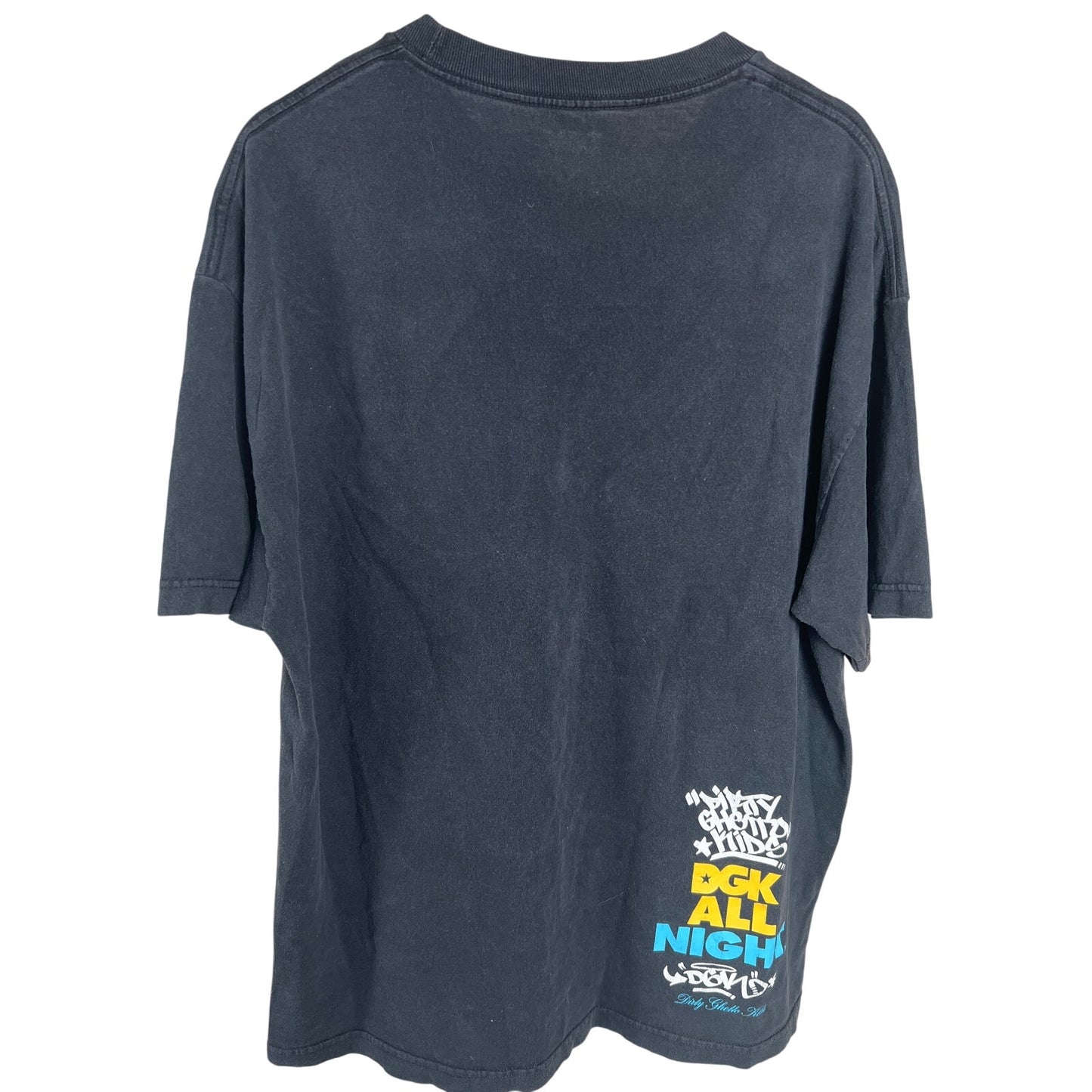 DGK All Night Size XL 100% Cotton Skateboard T-shirt