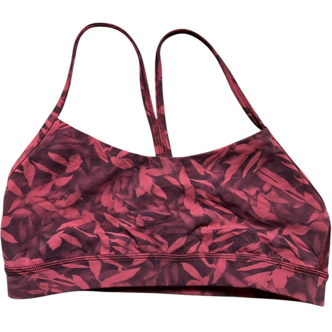 Lululemon Women's Bra Light Support Red Leaf *Dimensions in Picture*