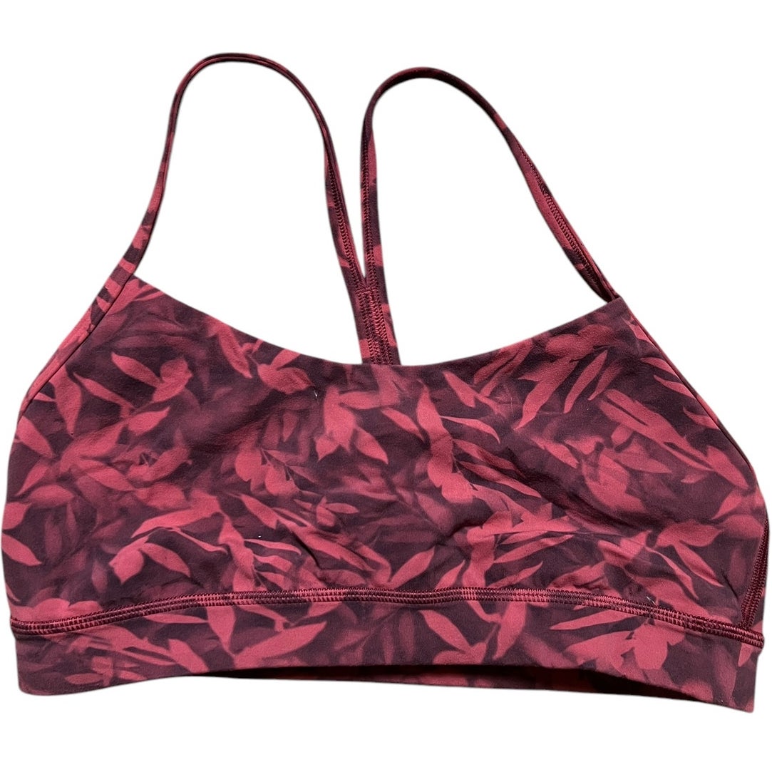 Lululemon Women's Bra Light Support Red Leaf *Dimensions in Picture*