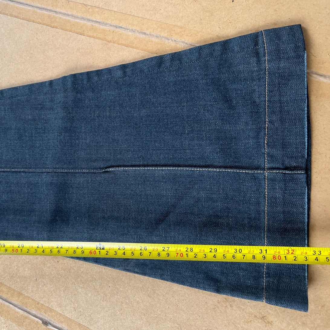 See Thru Soul Boot Cut Jeans Womens SZ 27 Blue Denim Flared Leg Casual Cotton