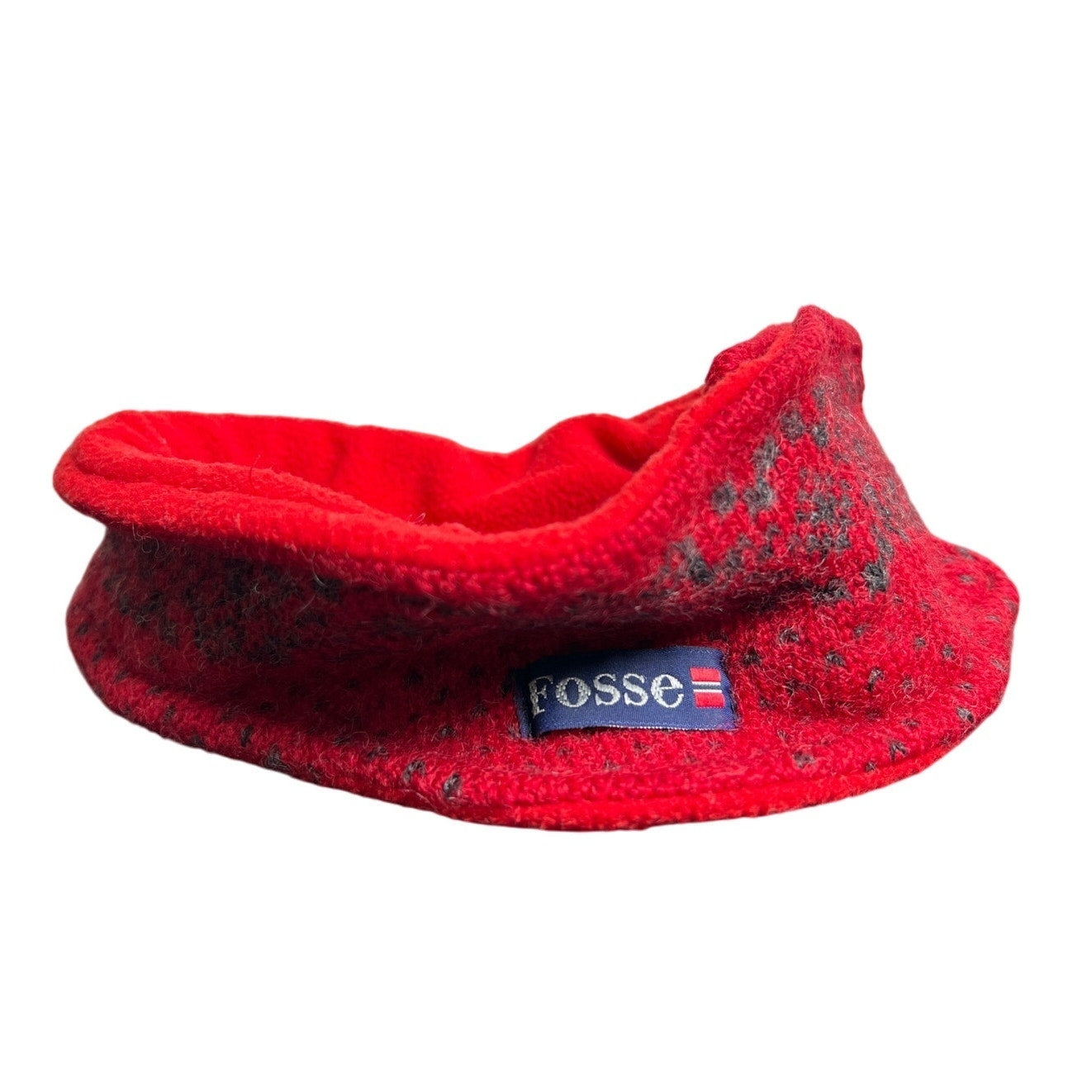Fosse Red One Size Fleece Headband