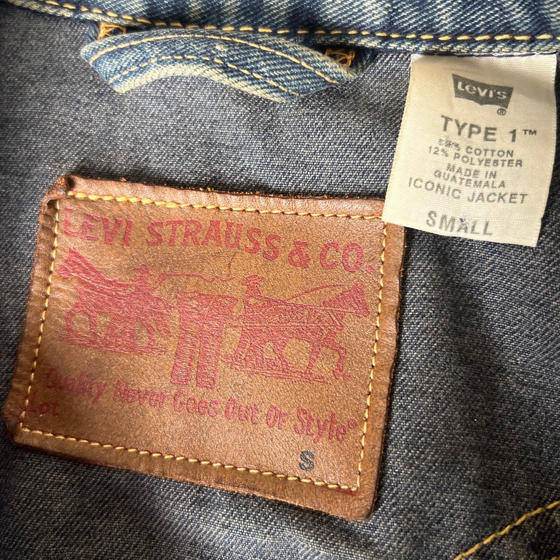 Levi Strauss & Co Type 1 Button Up Jean Jacket Small Iconic Retro