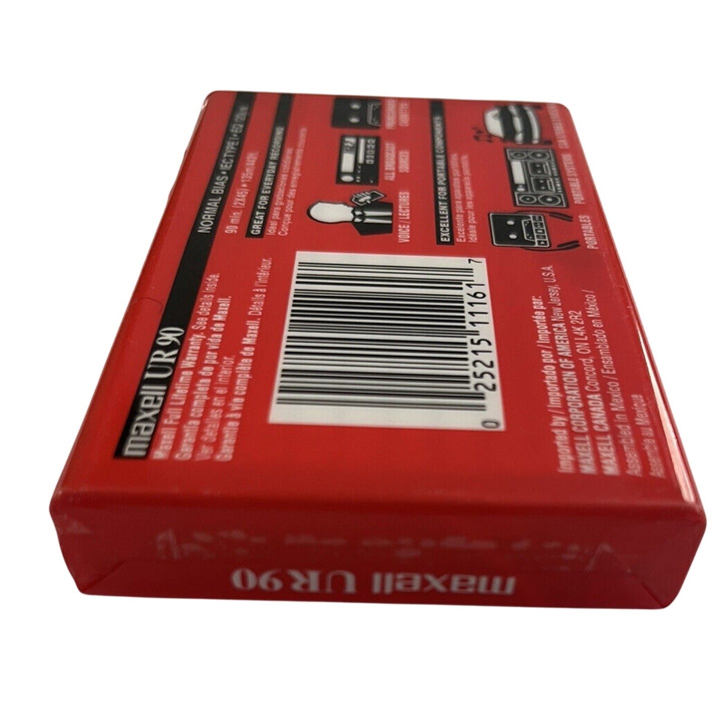 Maxwell UR 90 Audio Cassette Tape Normal Bias Single New Sealed - NWT