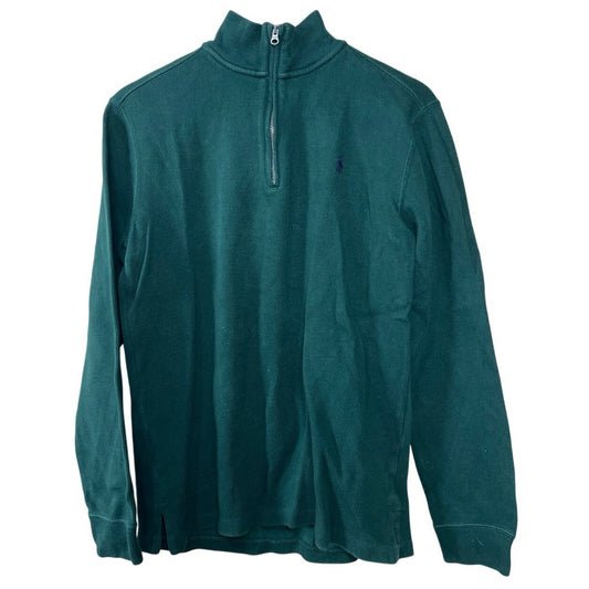 Polo Ralph Lauren Size Youth XL Quarter Zip Green Pullover Sweater Men’s