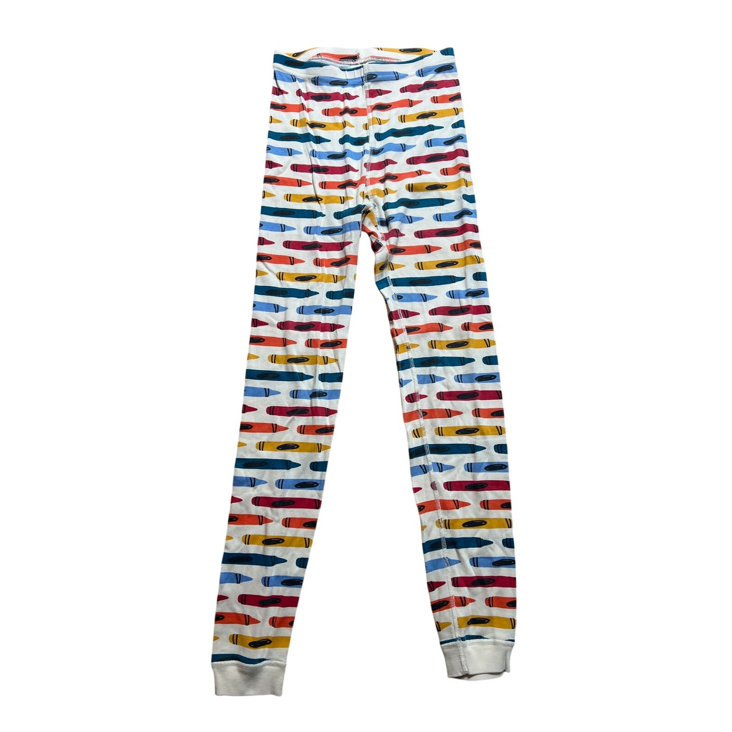 Hanna Andersson Organic Cotton Long John Crayon Pajama Set Size 14
