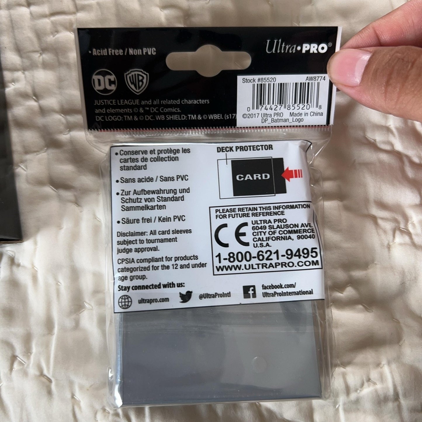 Ultra PRO Batman DC Logo Deck Protector Card Sleeves 65ct Standard Black Lot