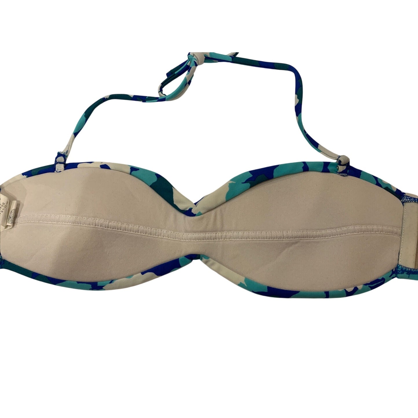 Gap Body Women's Size Small S Bikini Top Blue Floral - EUC