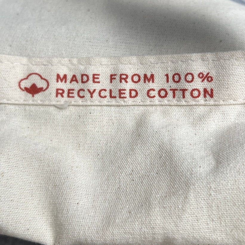 Faherty Tote Bag Canva White & Gray 100% Cotton