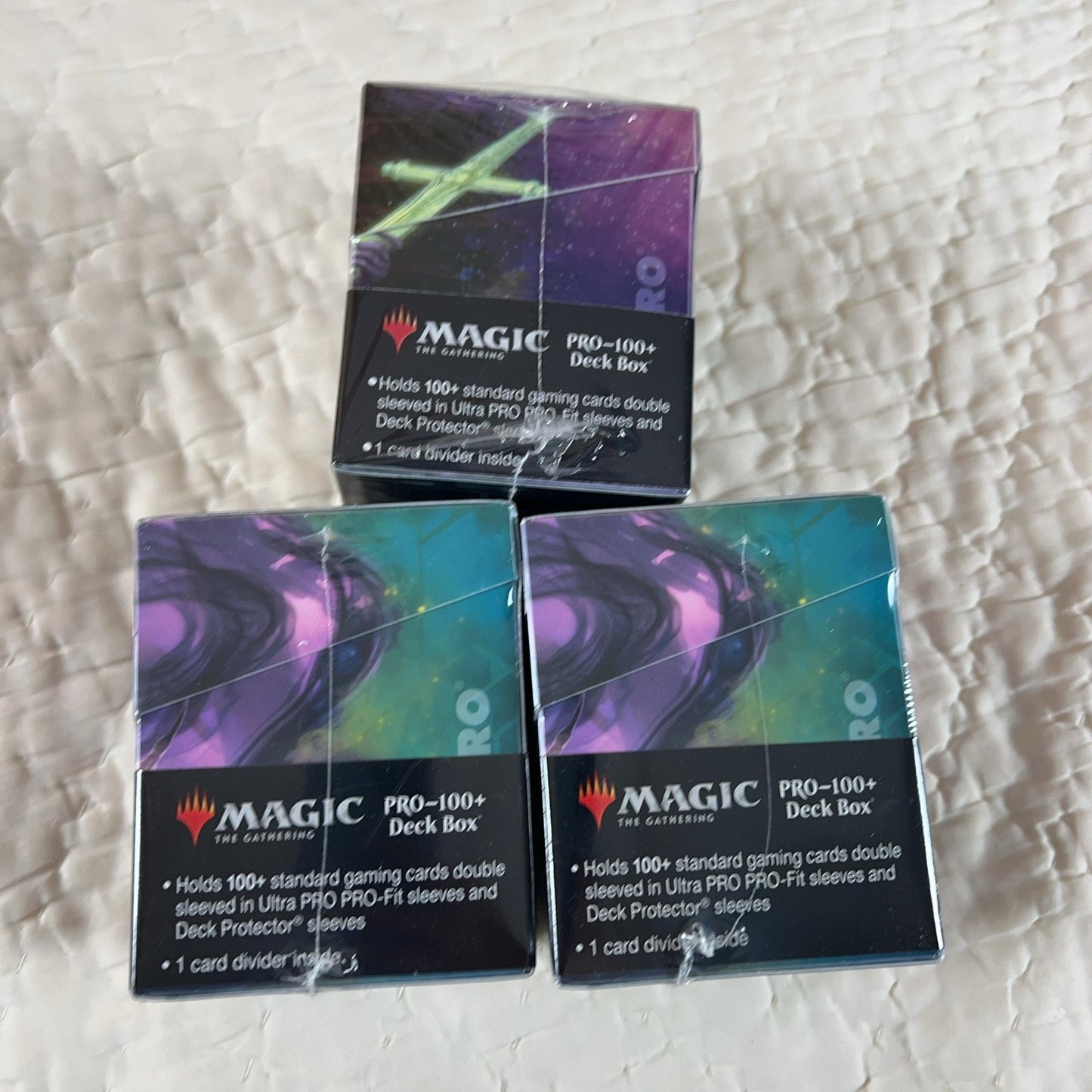 Ultra PRO Magic MTG PRO-100+ Deck Box 100+ Standard Multi-Color Lot Of 4