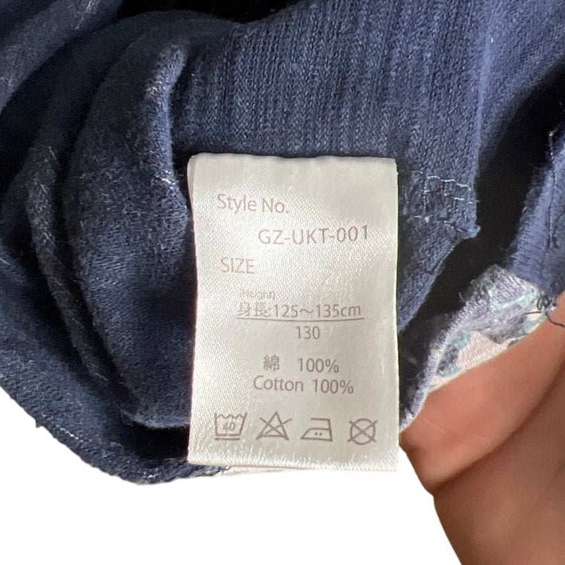 Godzilla Toho Toddler Ukiyoe Wave Shirt Size 130 100% Cotton