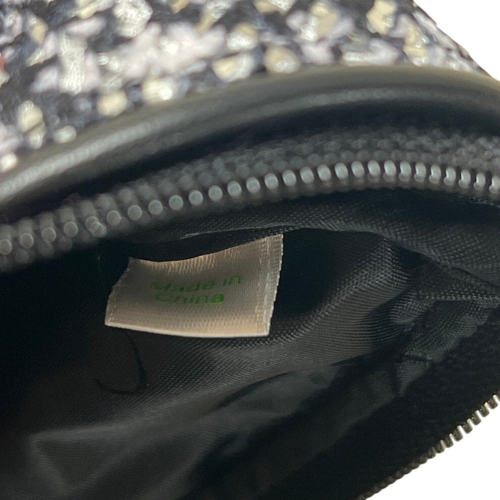 NWT Vera Bradley Mesh Sequin Wristlet CAMOCAT BLACK Small Bag