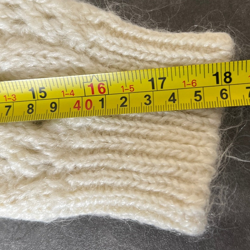 Vintage John Meyer White Knit Size Medium Pullover Crewneck