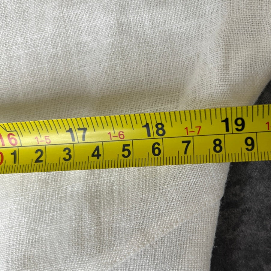 Babette White Ivory Cotton Cardigan Top Blouse Medium M