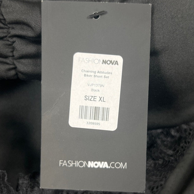 NWT Black Lace Strapless Bodysuit Women Size XL