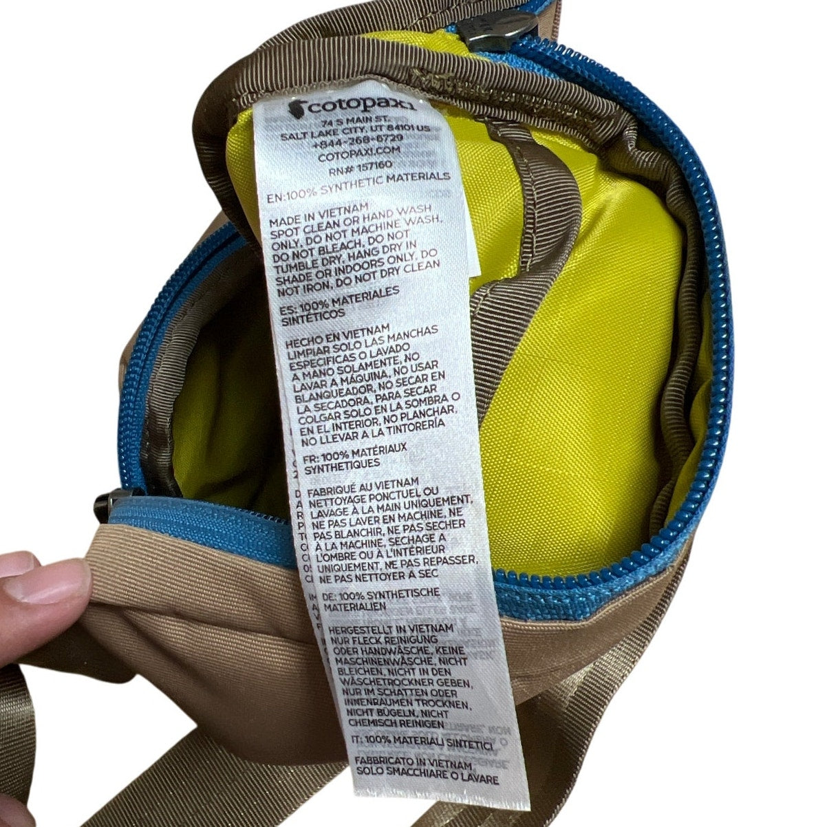 Cotopaxi Tan Hip Pack Cada Dia Fanny Pack