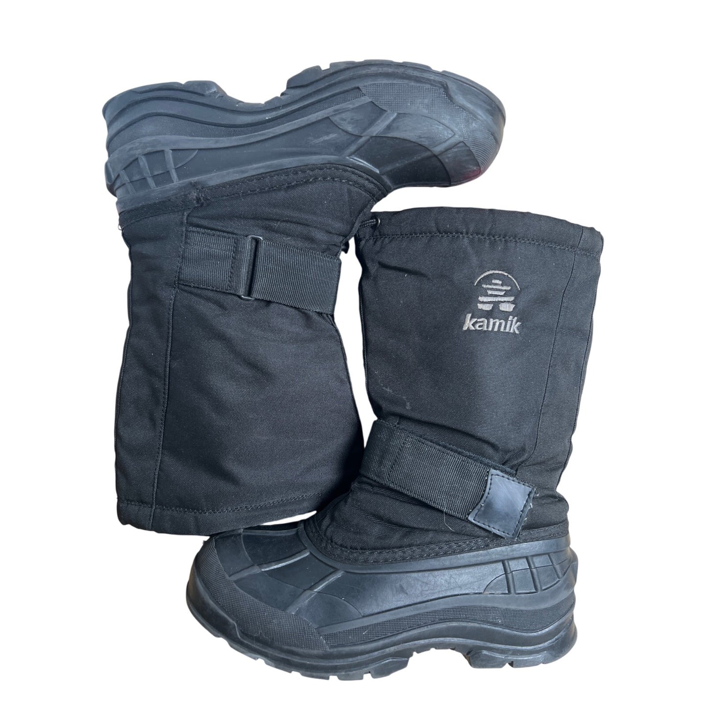 Kamik Greenwood Winter Snow Boots Men's Size 9 lack Water Resistant Felt Lined