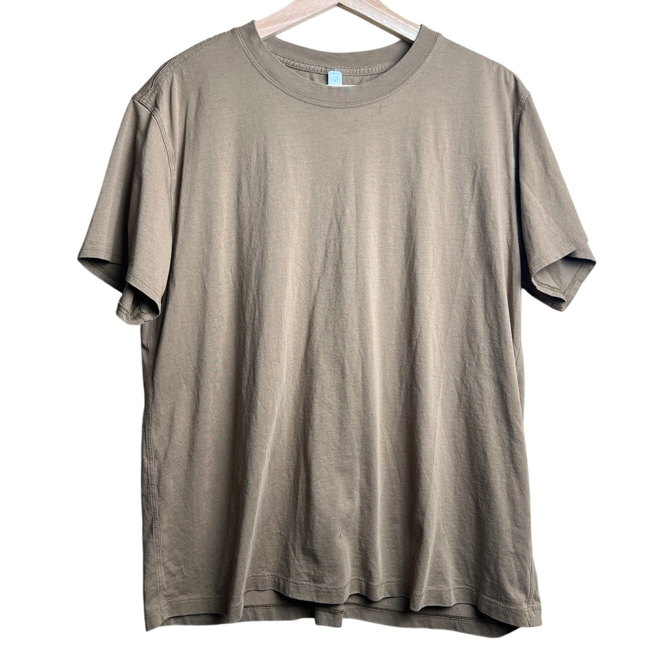 Lululemon 100% Pima Cotton Shirt Compass Size 8 Brown Earth Tone