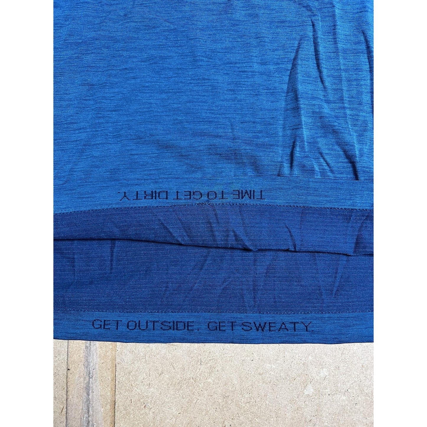 Lululemon Shirt Mens L Blue Henley Short Sleeve Lightweight Activewear