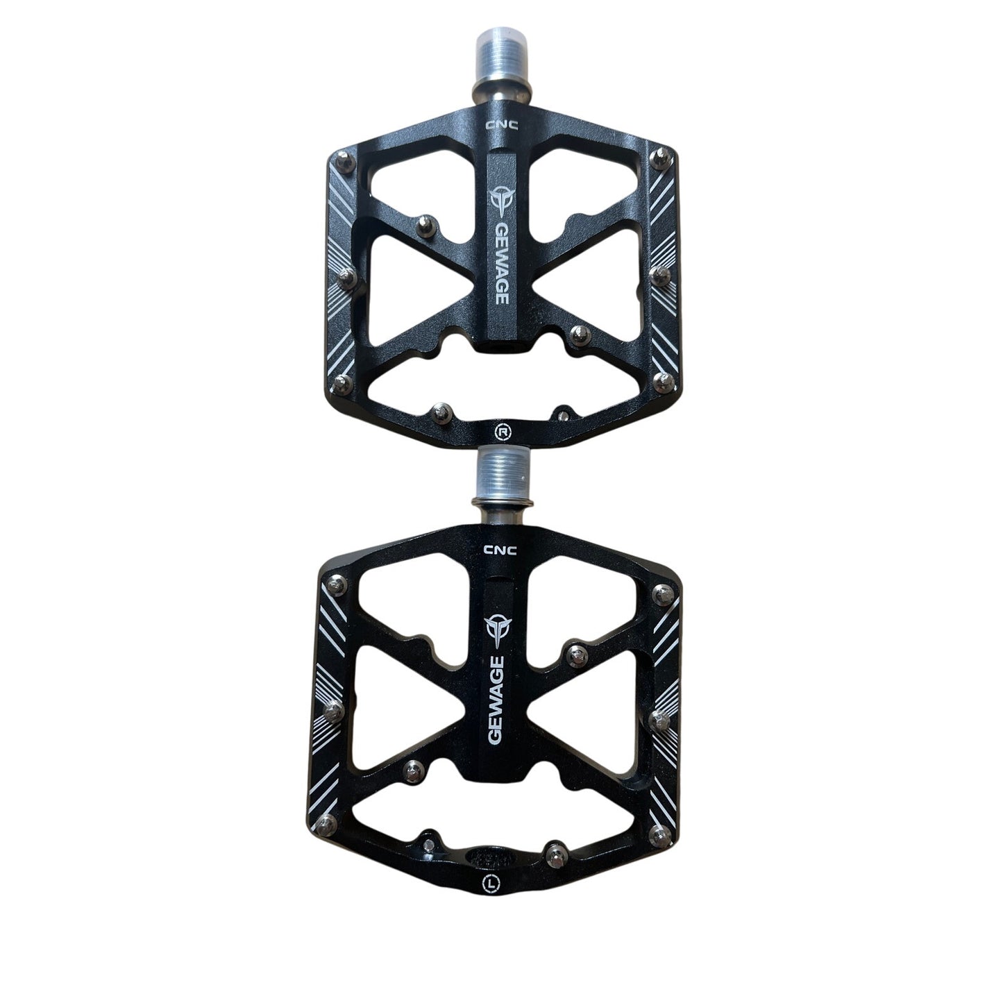 Gewage Bike Pedals Alloy Pedals with Reflectors Mountain Bike