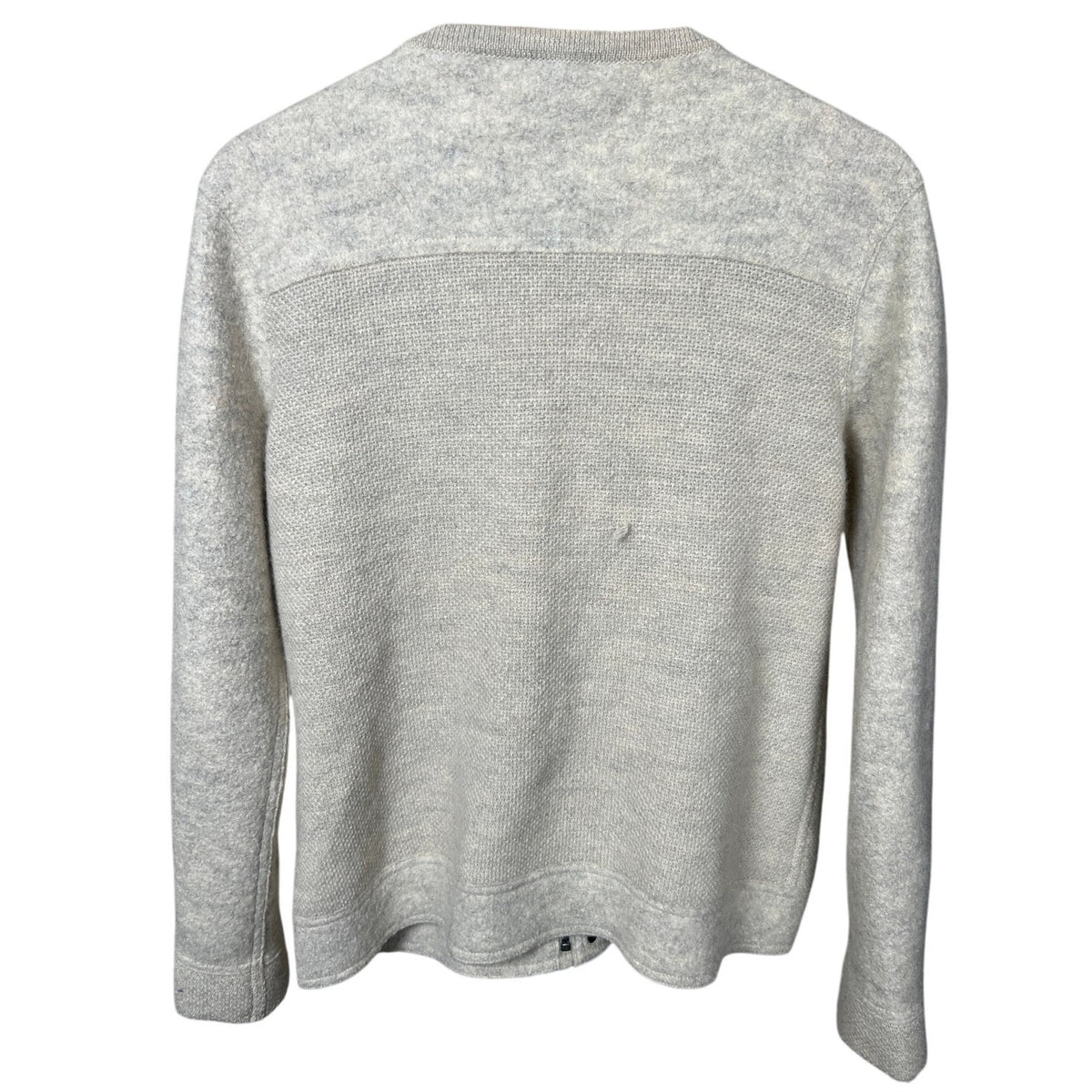 Kuna Medium Zip Up Jacket Gray Alpaca Wool Cardigan Sweater Women's